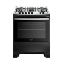 Fogão 5 Bocas Dako Supreme Mesa de Inox e Timer Bivolt - Preto