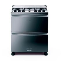 Fogão 5 Bocas Duplo Forno BFD5NCR Brastemp Inox 220V