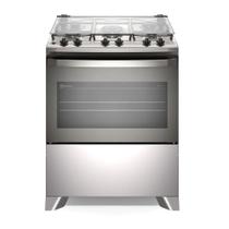 Fogão 5 Bocas Electrolux FE5IG Efficient Tripla Chama PerfectCook Mesa de Inox Cinza-Bivolt