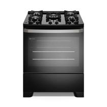 Fogão 5 bocas Electrolux Preto Efficient Mesa de Vidro, PerfectCook e Grades de Ferro (FE5GB)