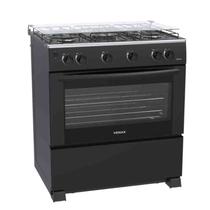 Fogão 5 Bocas Gaudi Mesa Inox GIII Preto Fosco Gás GLP Venax