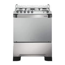 Fogão 5 Bocas Mueller Decorato Inox com Mesa de Inox Bivolt Fogão 5 Bocas Mueller Decorato Inox com Mesa de Inox Bivolt