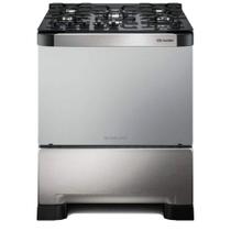 Fogão 5 bocas Mueller Decorato Vetro Inox com Timer Bivolt