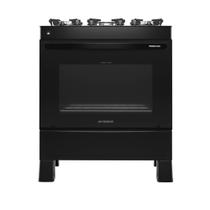 Fogão 5 Bocas Realce Premium Glass Mesa de Vidro Forno 94L Acendimento Automatico -Bivolt - Fogão 5 Bocas Realce Premium Glass Mesa de Vidro Forno 94L Acendimento Automatico -Bivolt -