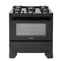 Fogão 5 Bocas Suggar de Piso Automático Mesa de Vidro 90L Max Glass