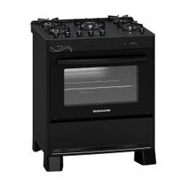 Fogão 5 Bocas Suggar de Piso Automático Mesa de Vidro 90L Neo Glass