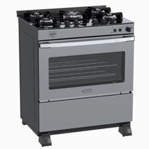 Fogao 5 Bocas Venax Gaudi Vetro Vitreo Inox Gas Glp