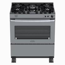 Fogao 5 Bocas Venax Gaudi Vetro Vitreo Inox Gas Glp