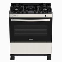 Fogao 5 Bocas Venax Gaudi Vitreo Inox Gas Glp