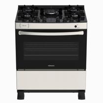 Fogao 5 Bocas Venax Gaudi Vitreo Inox Gas Glp