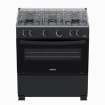 Fogao 5 Bocas Venax Picasso GIIi Preto Fosco Gas Glp
