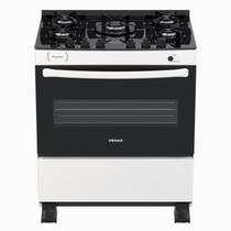 Fogao 5 Bocas Venax Picasso Vitreo Branco Gas Glp