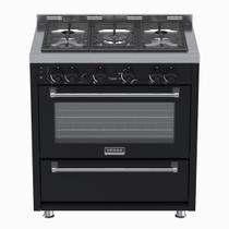 Fogao 5 Bocas Venax Temis Preto Gas Glp