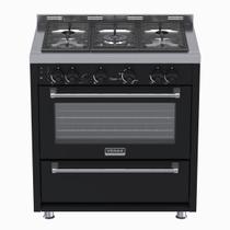 Fogao 5 Bocas Venax Temis Preto Gas Glp