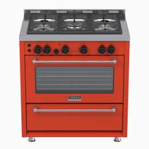 Fogao 5 Bocas Venax Temis Vermelho Gas Glp