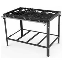 Fogão 5 Queimadores (4 Queim. simples e 1 Queim. duplo) c/ Registro p/ Forno PMS-510 - Progás Fogão 5 Queimadores (4 Queim. simples e 1 Queim. duplo) c/ Registro p/ Forno PMS-510 - Progás