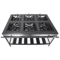 Fogão 6 Bocas Extra Metal Brey 306 Fogão 6 Bocas Extra Metal Brey 306