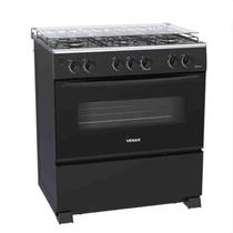 Fogão 6 Bocas Picasso Mesa Inox GIII Preto Fosco Gás GLP Venax