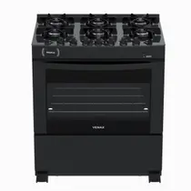 Fogao 6 Bocas Venax Delplus Vitreo Bl Preto Fosco Gas Glp Fogao 6 Bocas Venax Delplus Vitreo Bl Preto Fosco Gas Glp