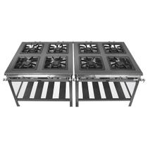 Fogão 8 Bocas Extra Metal Brey 308 Fogão 8 Bocas Extra Metal Brey 308