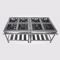 Fogão 8 Bocas Inox Extra Metal Brey 308-I Fogão 8 Bocas Inox Extra Metal Brey 308-I