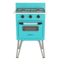 Fogao a Gas 2 Bocas com Forno Venax Gemini Vetro Verde