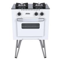 Fogao a Gas 2 Bocas com Forno Venax Mini Cook Branco