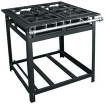 Fogão a Gás 4 Bocas 40x40 P9 Baixa Pressão Master Cristal Aço Fogão a Gás 4 Bocas 40x40 P9 Baixa Pressão Master Cristal Aço