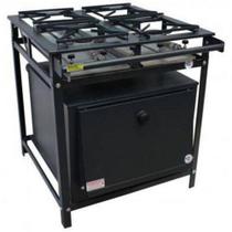 Fogão a Gás 4 Bocas Alta Pressão 30x30 com Forno 400410 MR. Fogões