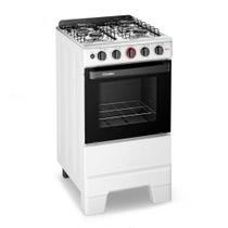 Fogão A Gás 4 Bocas Automático Ideal Super Branco Mesa Inox F4iab - Esmaltec Fogão A Gás 4 Bocas Automático Ideal Super Branco Mesa Inox F4iab - Esmaltec