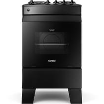 Fogão a Gás 4 Bocas com Mesa Esmaltada Preto CFO4ZAE Consul Fogão a Gás 4 Bocas com Mesa Esmaltada Preto CFO4ZAE Consul