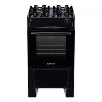 Fogão a Gás 4 Bocas Mônaco Top Glass Preto - Bivolt - Atlas