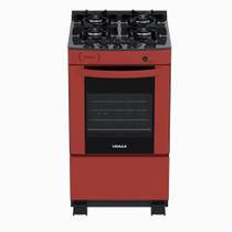 Fogao a Gas 4 Bocas Venax Delplus Vitreo BL Vermelho Fogao a Gas 4 Bocas Venax Delplus Vitreo BL Vermelho