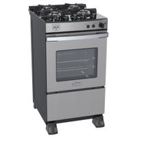 Fogao a Gas 4 Bocas Venax Gaudi Vetro Vitreo Inox