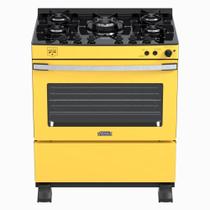 Fogao a Gas 5 Bocas Venax Gaudi Vetro Vitreo Amarelo Fogao a Gas 5 Bocas Venax Gaudi Vetro Vitreo Amarelo