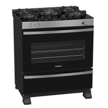 Fogao a Gas 5 Bocas Venax Maxi Vitreo Inox