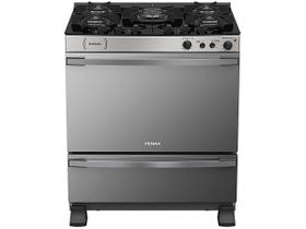 Fogao a Gas 5 Bocas Venax Palladio Vitreo Inox Fogao a Gas 5 Bocas Venax Palladio Vitreo Inox