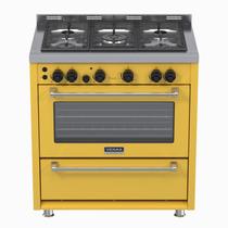 Fogao a Gas 5 Bocas Venax Temis Amarelo Fogao a Gas 5 Bocas Venax Temis Amarelo