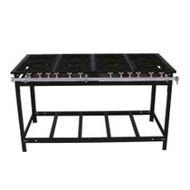 Fogao A Gas 8 Bocas 4 Bocas Duplas E Espera Para Forno