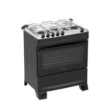 Fogão a Gás Atlas Monaco Top Bivolt Acendimento Automático 5 Bocas Vidro Temperado Preto