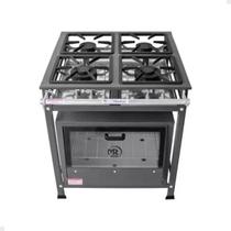 Fogão a Gás Conjugado Standard 4 Bocas Baixa Pressão 30x30 com Forno Porta Vidro P5 MR.Fogões 400411 Fogão a Gás Conjugado Standard 4 Bocas Baixa Pressão 30x30 com Forno Porta Vidro P5 MR.Fogões 400411