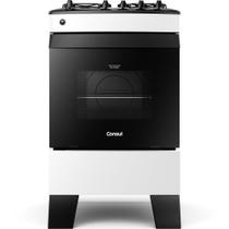 Fogão a Gás Consul 4 Bocas com Mesa Esmaltada, Forno 58L e Acendimento Automático Branco CFO4ZAB Fogão a Gás Consul 4 Bocas com Mesa Esmaltada, Forno 58L e Acendimento Automático Branco CFO4ZAB