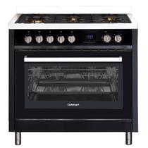 Fogão a gás cuisinart arkton 90cm com 5 queimadores e forno elétrico em aço inox preto 220v 4092740104 Fogão a gás cuisinart arkton 90cm com 5 queimadores e forno elétrico em aço inox preto 220v 4092740104