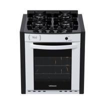 Fogao a Gas de Embutir 4 Bocas Venax Gaudi Prisma Vitreo Branco