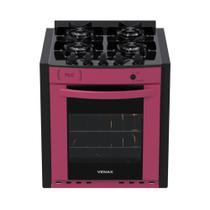 Fogao a Gas de Embutir 4 Bocas Venax Gaudi Prisma Vitreo Pink Fogao a Gas de Embutir 4 Bocas Venax Gaudi Prisma Vitreo Pink