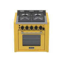 Fogao a Gas de Embutir 4 Bocas Venax Temis Amarelo Fogao a Gas de Embutir 4 Bocas Venax Temis Amarelo
