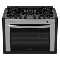 Fogao a Gas de Embutir 5 Bocas Venax Gaudi Prisma Vitreo Inox Fogao a Gas de Embutir 5 Bocas Venax Gaudi Prisma Vitreo Inox
