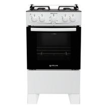Fogão a Gás de Piso 4 Bocas Atlas Mônaco Plus Mesa de Inox