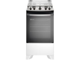 Fogão a Gás de Piso 4 Bocas Electrolux em Inox com VaporBake, - FE4IB
