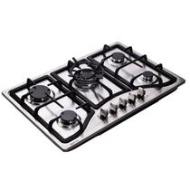 Fogão a gás Deli-kit DK257-A10 76 cm em aço inoxidável 5 queimadores